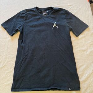 Air Jordan T Shirt Mens Small Black Jumpman Embroidered Logo Short‎ Sleeve